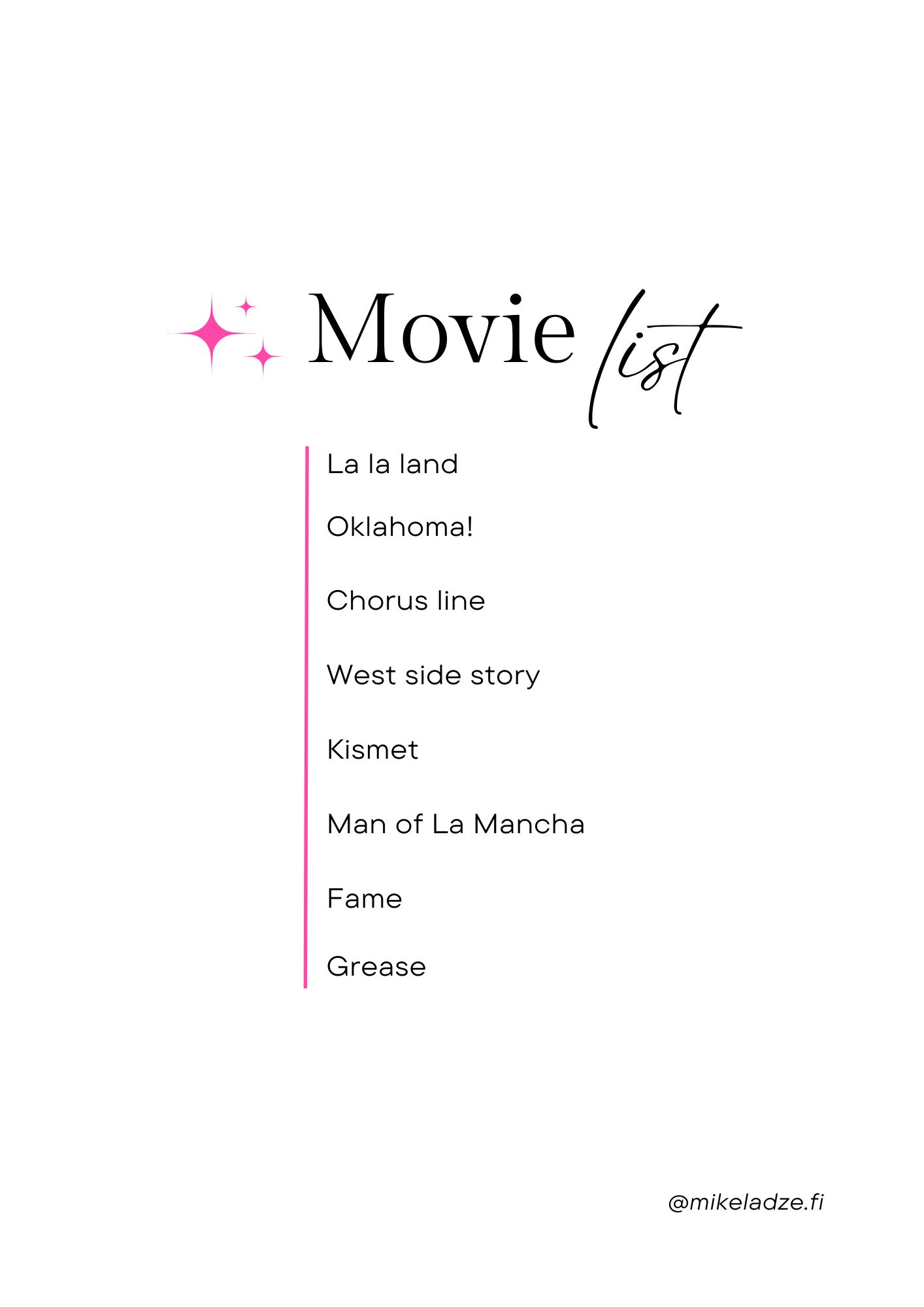 Movie list